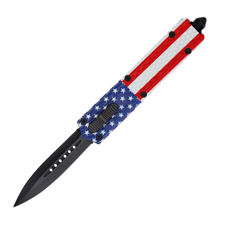 Facas OTF orgulhosamente apresentando a bandeira americana